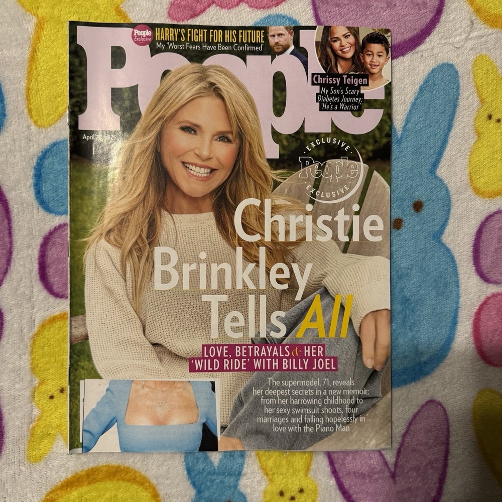 People Mag 4/28/25 Christie Brinkley Cover Timothee Chalomet & Kylie Jenner